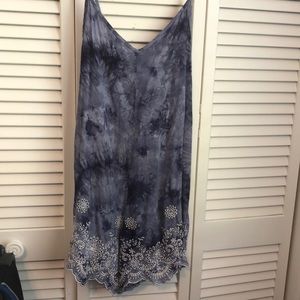 BLUE TIE DYE ROMPER